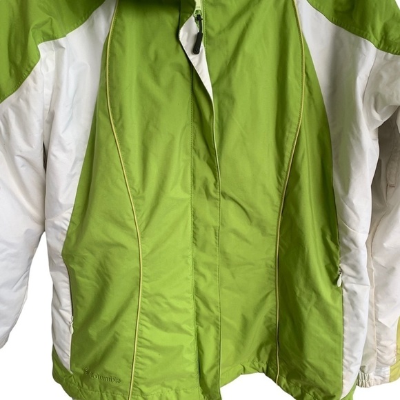 Columbia Core Interchangeable Ski Coat Women Large Green White Sportswear Jacket - Picture 7 of 9